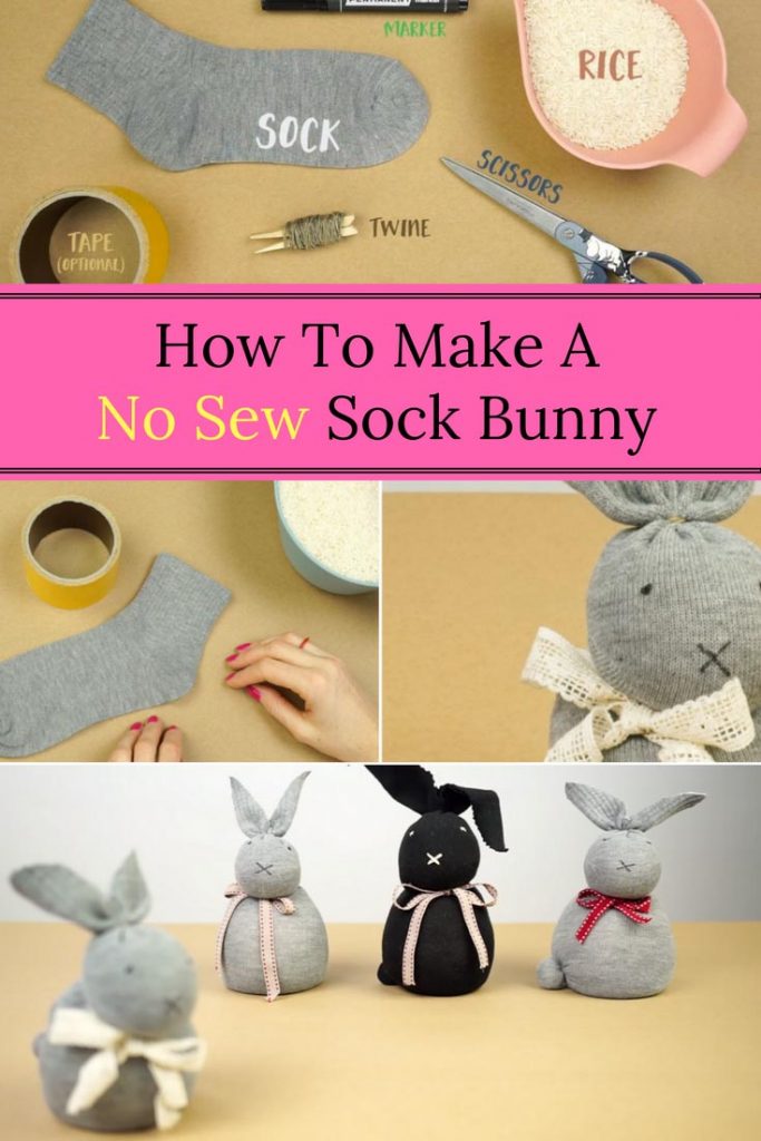 How To Make A No Sew Sock Bunny