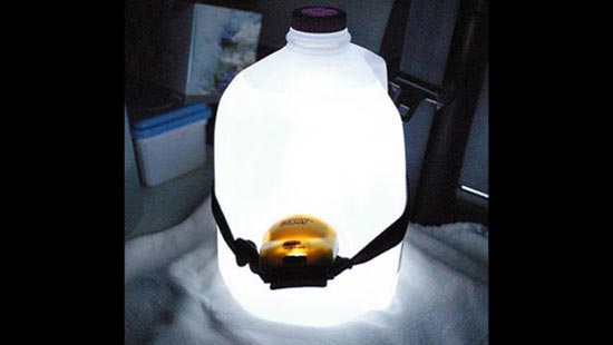 Ambient Lamp Out of a Milk Jug