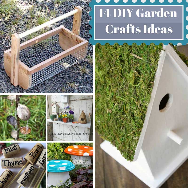 14 DIY Garden Crafts Ideas - Home and Gardening Ideas