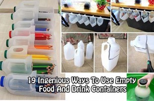 19 Totally Ingenious Ways To Use Empty Food And Drink Containers