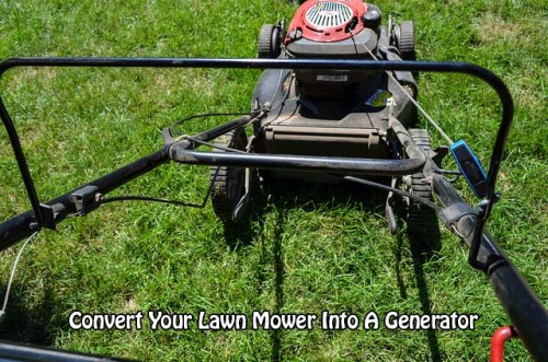 Convert Your Lawn Mower Into A Generator