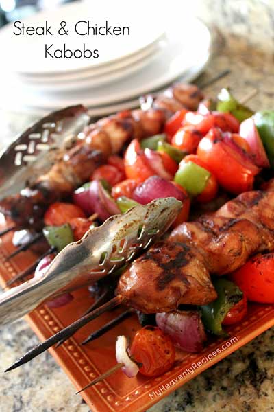 Steak-&-Chicken-Kabobs