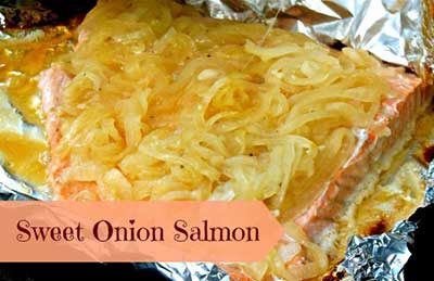 Sweet Onion Grilled Salmon