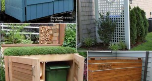 10 Ways To Hide Your Trash Cans