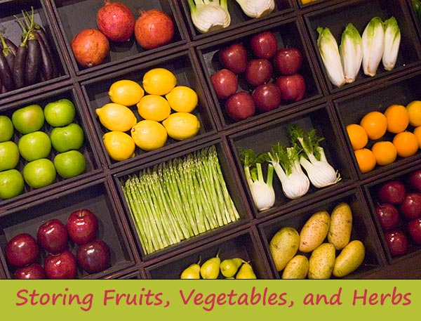 Storing Fruits, Vegetables, and Herbs