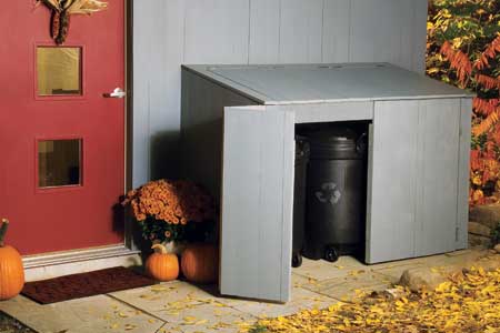 10 Ways To Hide Your Trash Cans - Home and Gardening Ideas