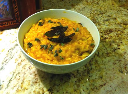 Sage Pumpkin Shiitake Risotto