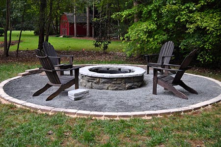 Fossil Stone Fire Pit