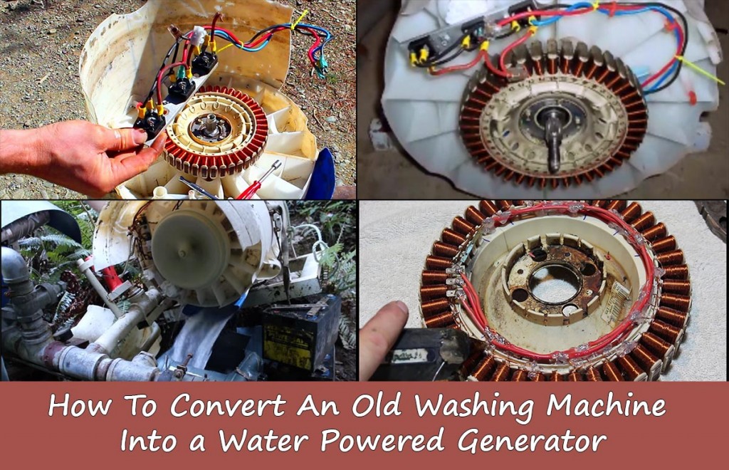 How To Convert An Old Washing Machine Into a Water Powered Generator