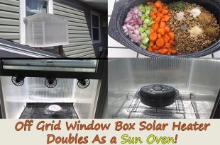 Off Grid Window Box Solar Heater Doubles As a Sun Oven!