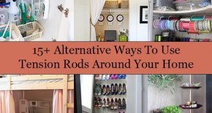 15+ Alternative Ways To Use Tension Rods Around Your Home