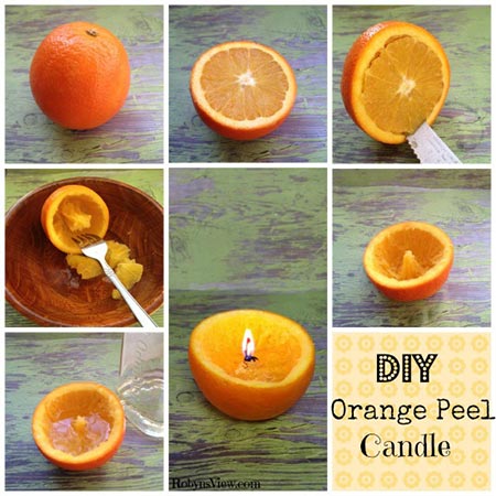 Orange Peel Candles 