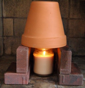 Terra cotta pot heater:
