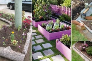 25+ Garden Bed Edging Ideas