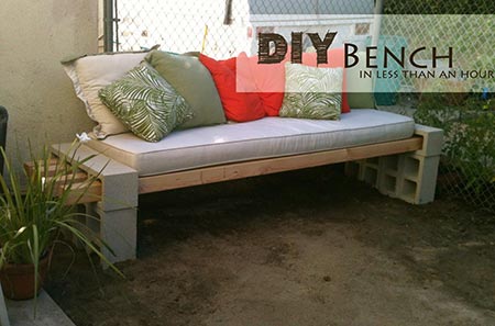 DIY Outdoor Bench - in less than an hour