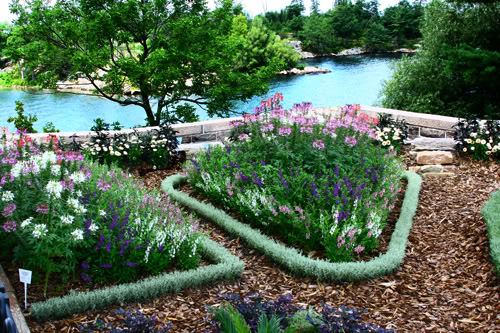 Herb garden edging