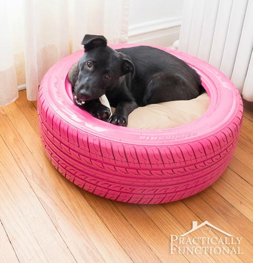 DIY Dog Bed From A Recycled Tire!
