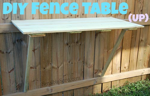 DIY Fence Table