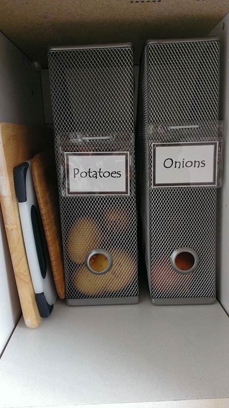 Potatoes and Onions - organizing