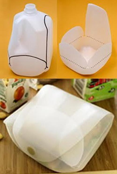 How to Make Storage Boxes from Used Plastic Milk Jugs (Tutorial) - KAMsnaps®