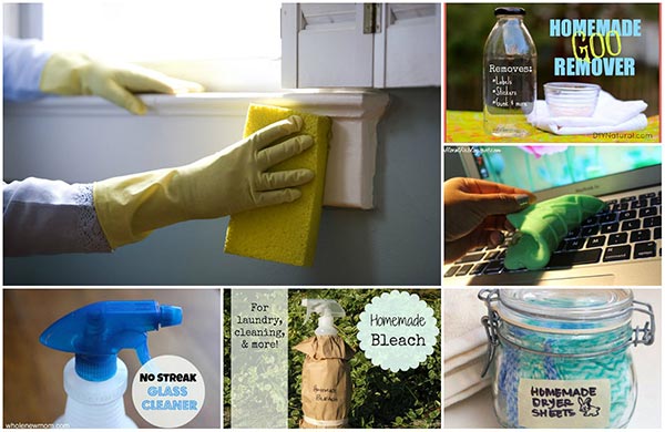 23 Homemade All-Natural Cleaning Recipes