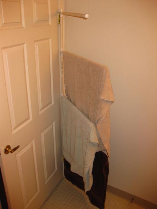 PVC Door Hinge Towel Rack