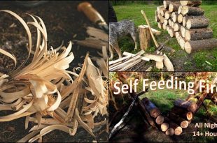 How to Build Self Feeding Fire That Lasts 14+ Hours