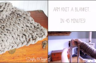 How to Arm Knit a Blanket in 45 Minutes