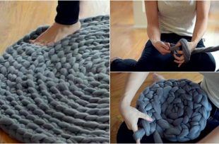 How to Crochet a Giant Circular Rug - No-Sew