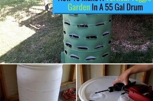 How To Make A Vertical Veggie Garden In A 55 Gal Drum