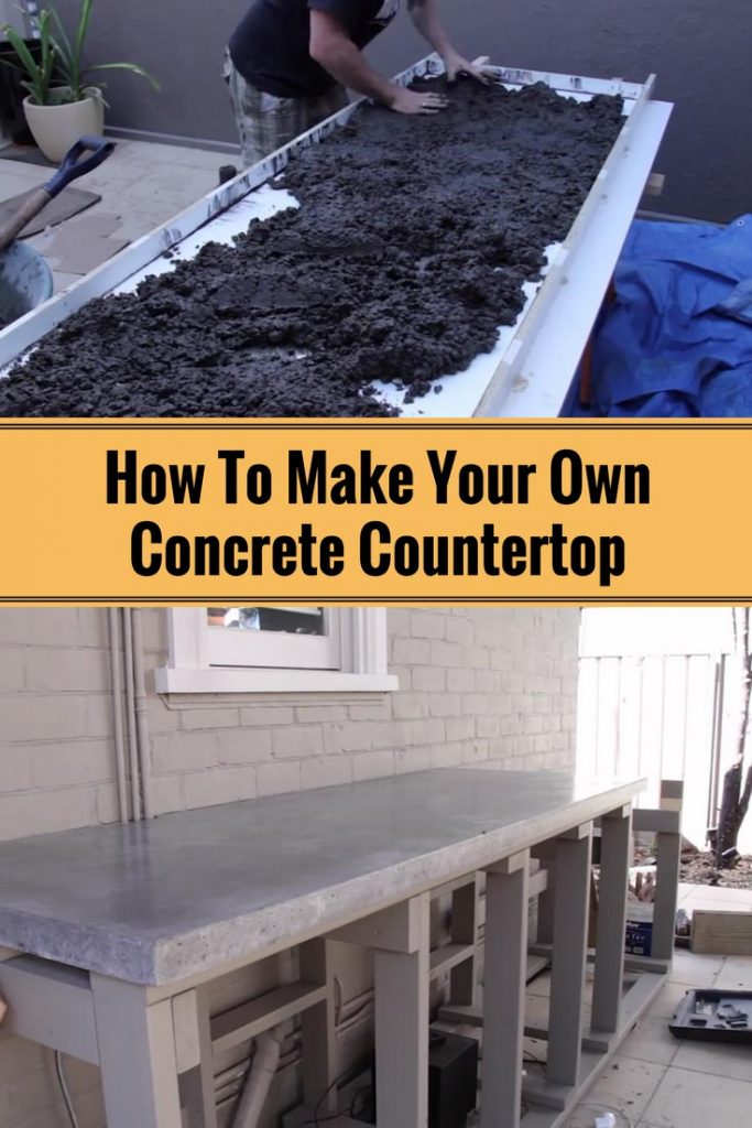 How To Make Your Own Concrete Countertop Home and Gardening Ideas