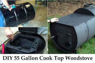 DIY 55 Gallon Cook Top Woodstove