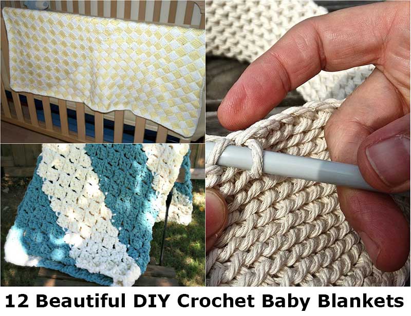 12 Beautiful DIY Crochet Baby Blankets