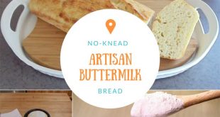 No-Knead Artisan Buttermilk Bread