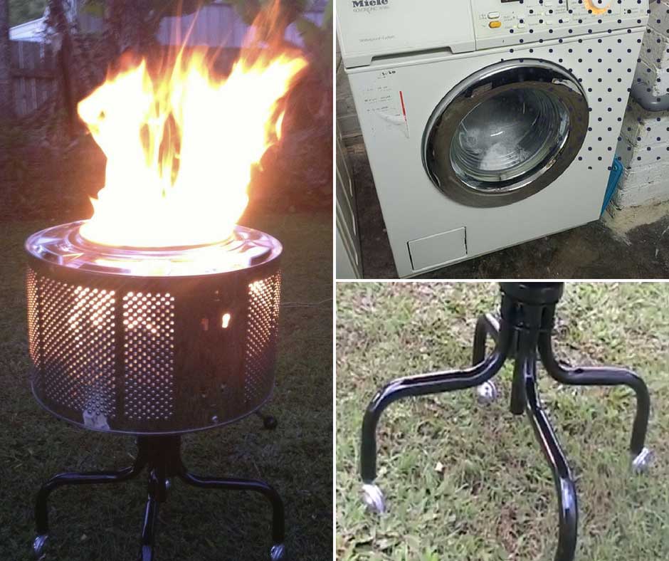 How To Build A Fire Pit Home And, How To Make Fire Pit Out Of Washing Machine
