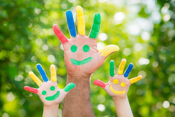 Finger Paint Outside