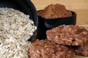 No Bake Chocolate Granola Cookies