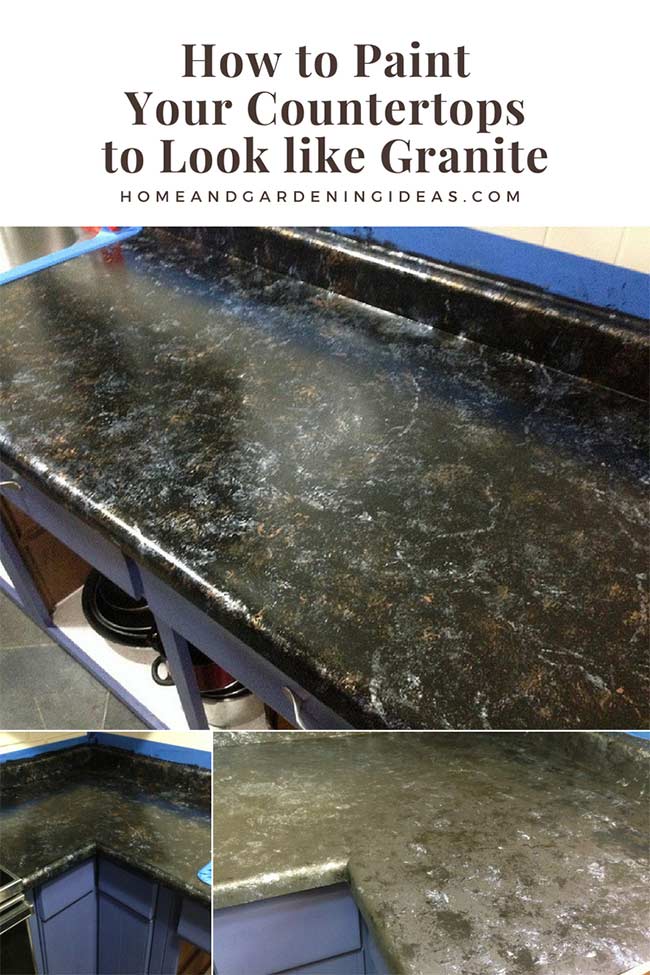 Countertops To Look Like Granite, How To Paint Your Granite Countertops