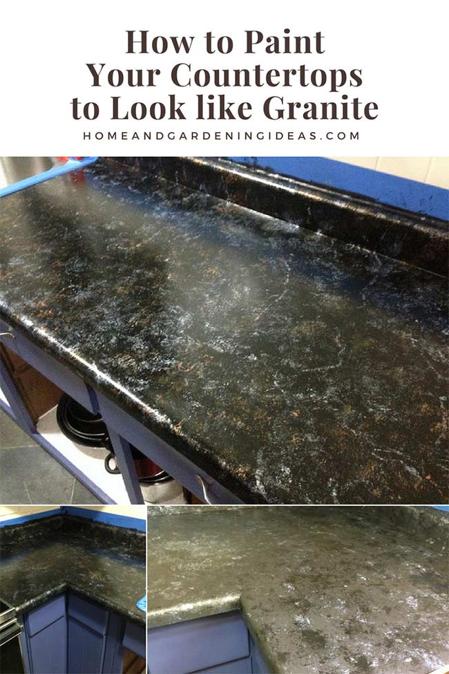 How To Paint Your Countertops To Look Like Granite Home And