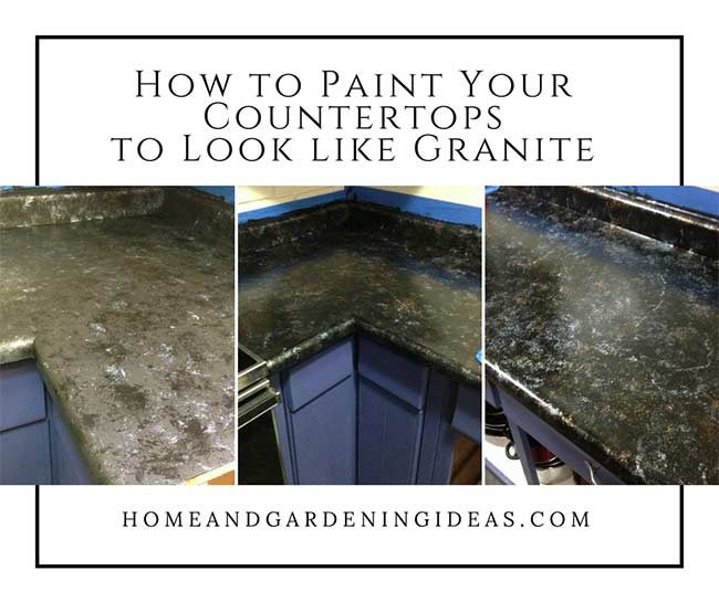 How To Paint Your Countertops To Look Like Granite Home And