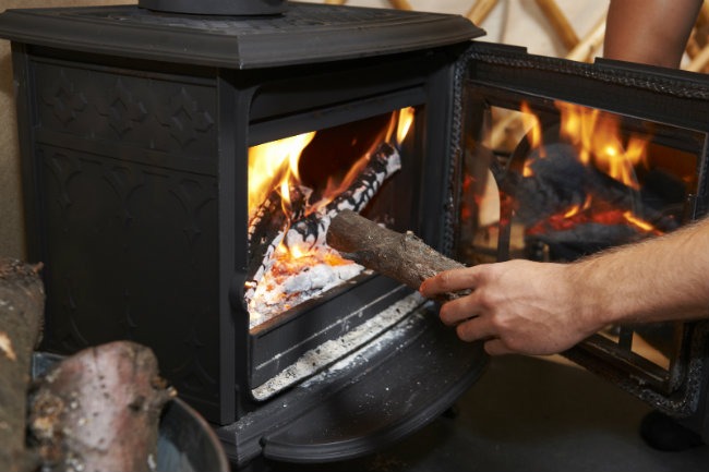 wood stove
