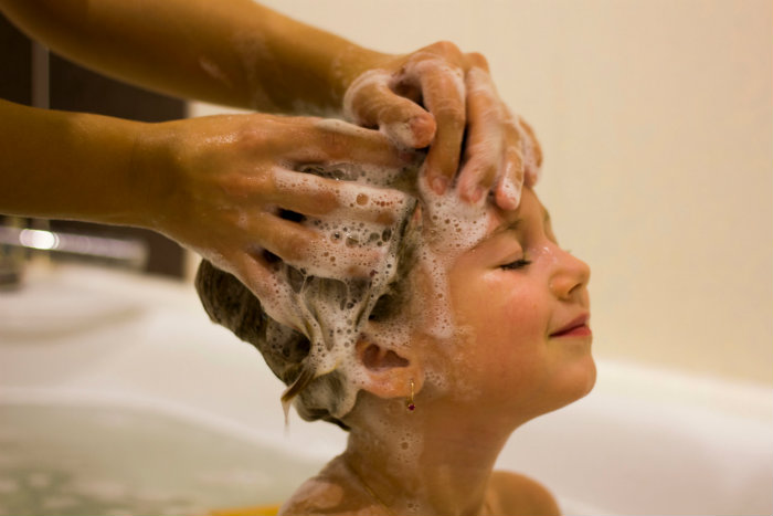 Washing Children’s Hair and Body