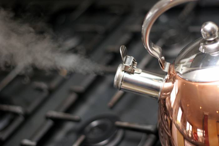 Boiling water
