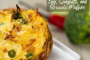 Egg, Spaghetti, and Broccoli Muffins