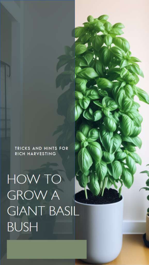 How to Grow a Giant Basil Bush