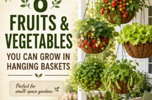 8 Fruits & Vegetables You Can Grow in Hanging Baskets 🍓🌱