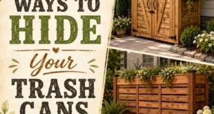 10 Ways To Hide Your Trash Cans