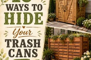 10 Ways To Hide Your Trash Cans