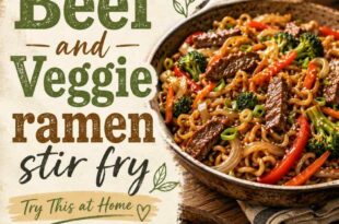 One-Pan Beef & Veggie Ramen Stir Fry in 15 Minutes