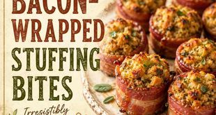 Recipe: Bacon Wrapped Stuffing Bites